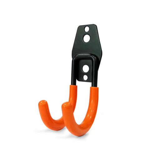 2PCS Heavy Duty Wall Mounted Tool Hooks for Garage Storage, Adjustable Metal Organizer for Tools