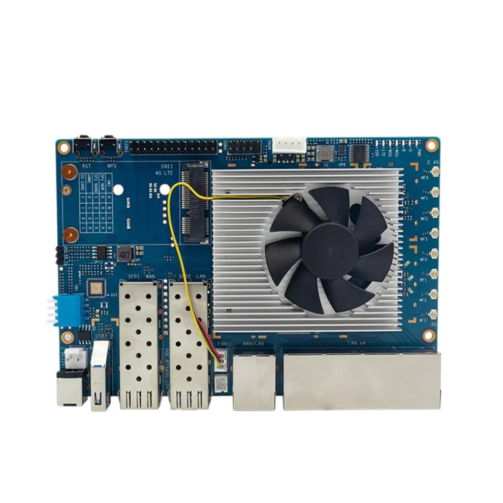 Cooling Fan Heat Sink Kit For Banana Pi Bpir3 Router Boards, Efficiency Heat Dissipation 9113335570313