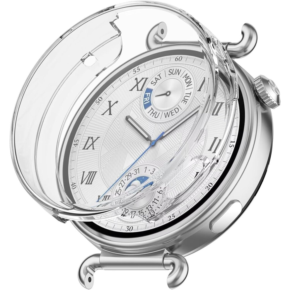 Case With Screen Protector For Huawei Watch Gt 6 41Mm, Clear Tpu Shockproof Scratchproof Cover 9113335570504