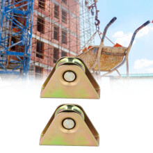2Pcs 58mm Heavy Duty U Wheel Pulley for Electric Sliding Door and Industrial Carts, 300kg Load