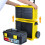 Switzer SwitZer 3-in-1 Rolling Toolbox Stackable Tool Box Tilting Bin W/ Handle Yellow 9