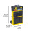 Switzer SwitZer 3-in-1 Rolling Toolbox Stackable Tool Box Tilting Bin W/ Handle Yellow 10