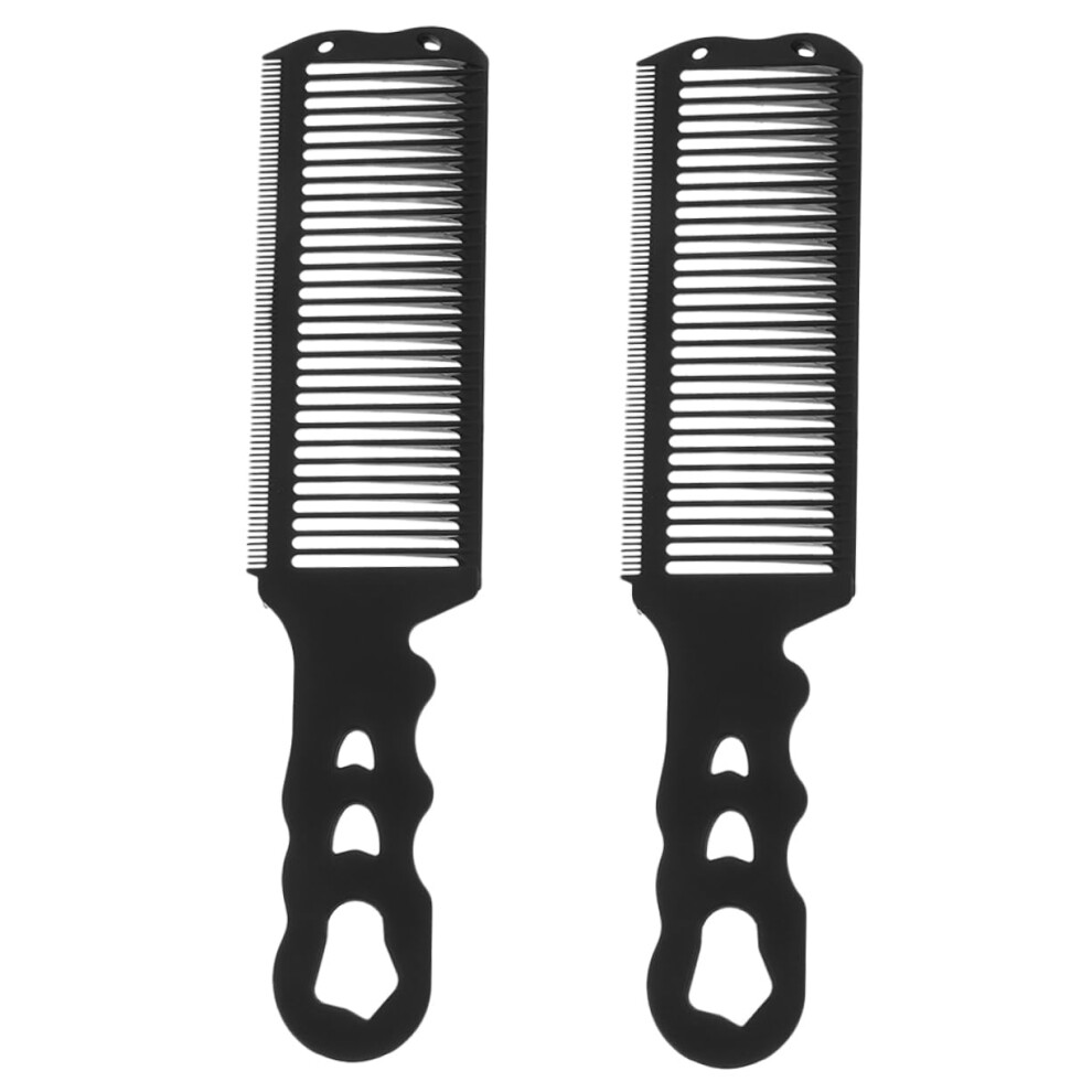 2pcs Professional Barber Comb Set for Hair Cutting and Styling with Precision Positioning