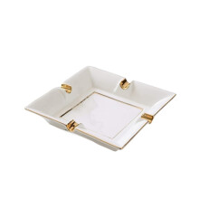 Large Ceramic Ashtray Handmade Rectangular Design for Home, Office, Garden and Outdoor Use