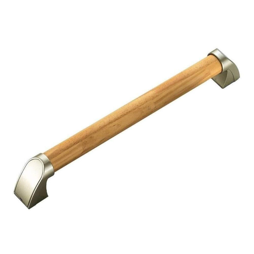 Wooden Bathroom Grab Bar 54cm Ergonomic NonSlip Safety Handrail 150kg Support for Elderly