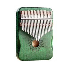 Kalimba Thumb Piano 21 Keys Maple Wood Musical Instrument with Rich Resonant Tone for Beginners
