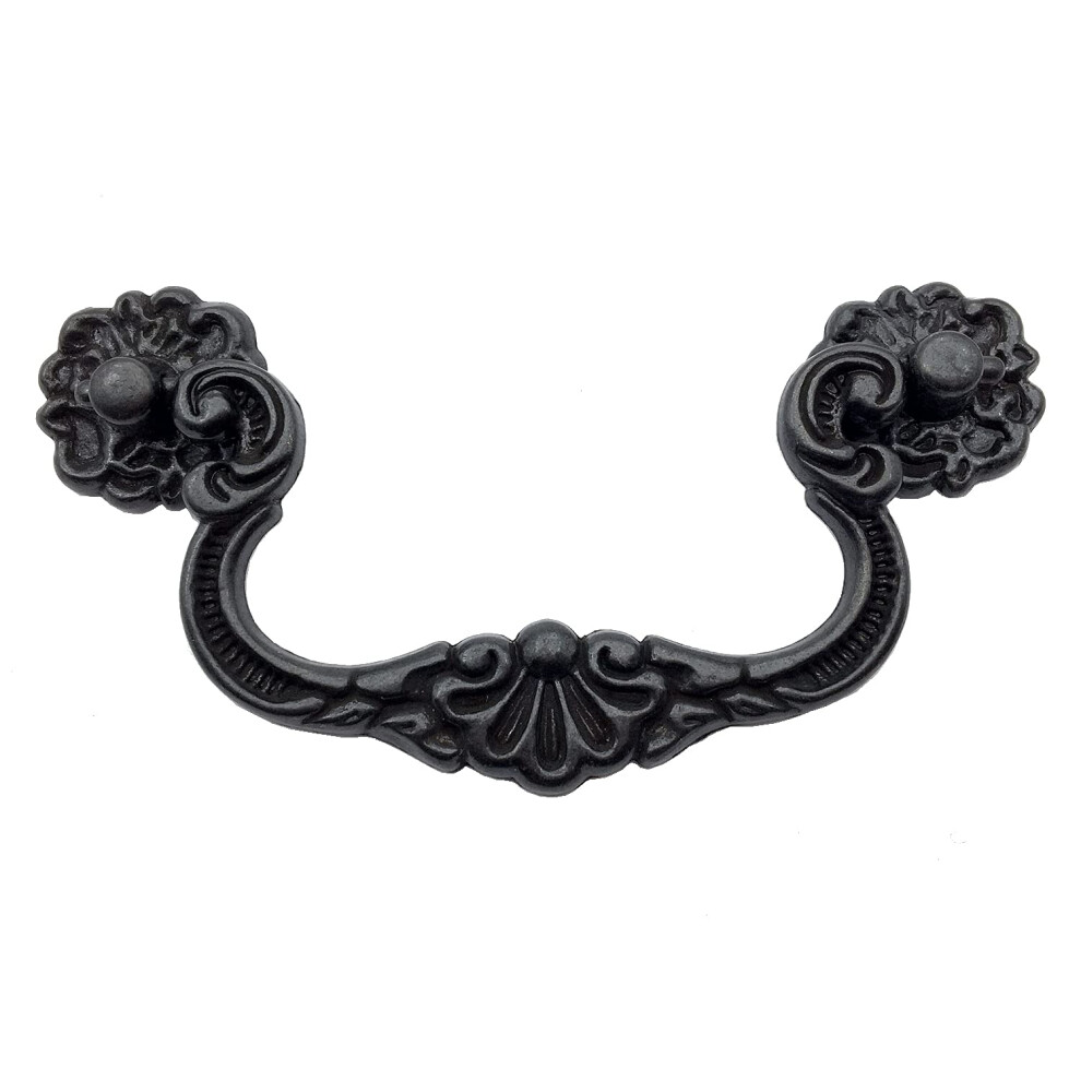 Vintage Drawer Pulls Antique Black Bail Swing Handles 1.4 Inch Cabinet And Dresser Handle 9070919763717