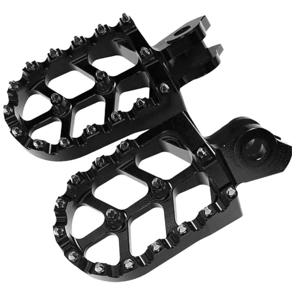 Aluminum Foot Pegs Antislip Motorcycle Footrests For Suzuki Rmz 250 450 Dirt Bike Black 9113335575158