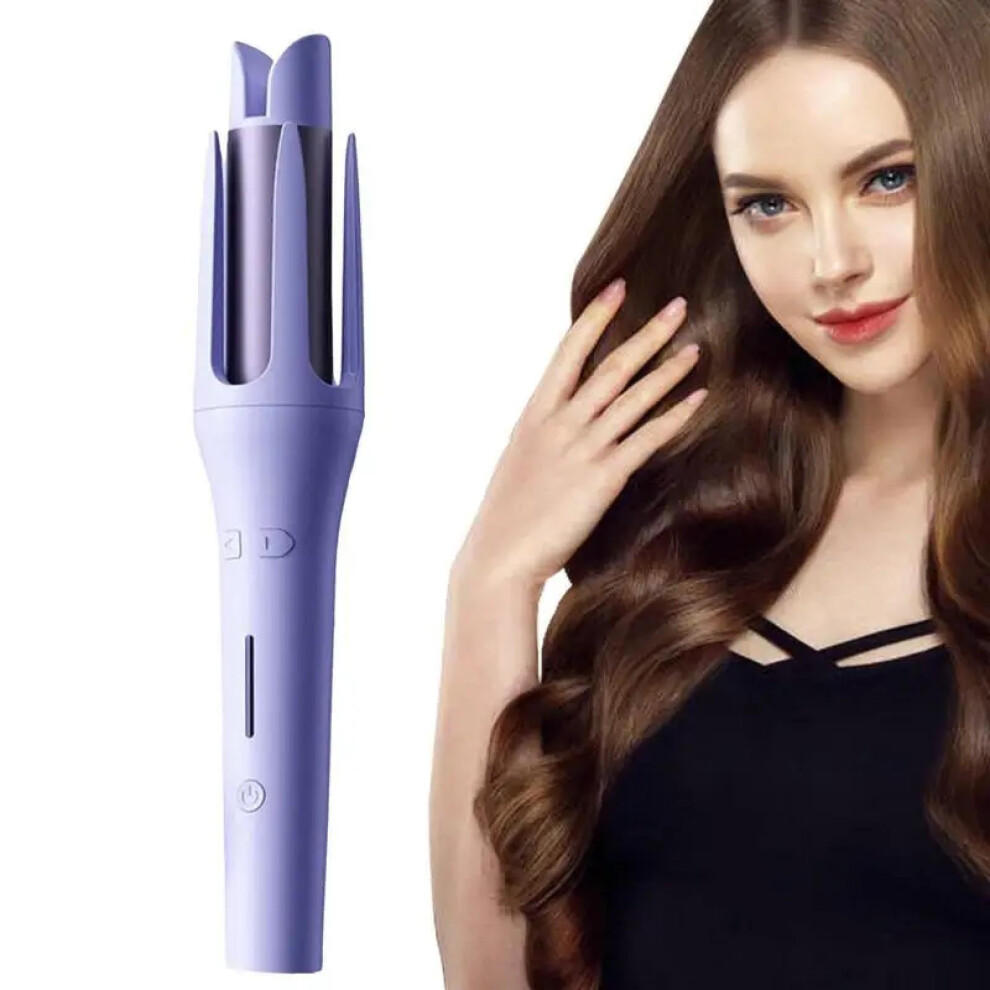Automatic Rotating Curling Iron 28mm Ceramic Hair Curler with Negative Ion Technology and Fast Heat