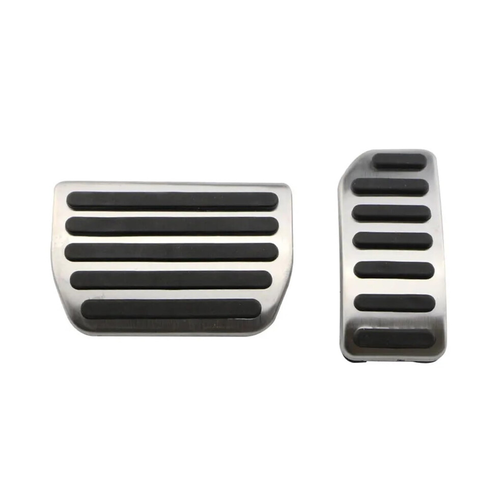 Pedal Covers Stainless Steel Pad Set For Volvo V60 V70 S60 Xc60 Lhd 2Pcs Enhanced Grip 9455672701976