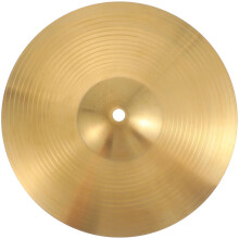 10 Inch Brass Cymbal with Balanced Tone and Traditional Finish for Beginners Drum Kit Set