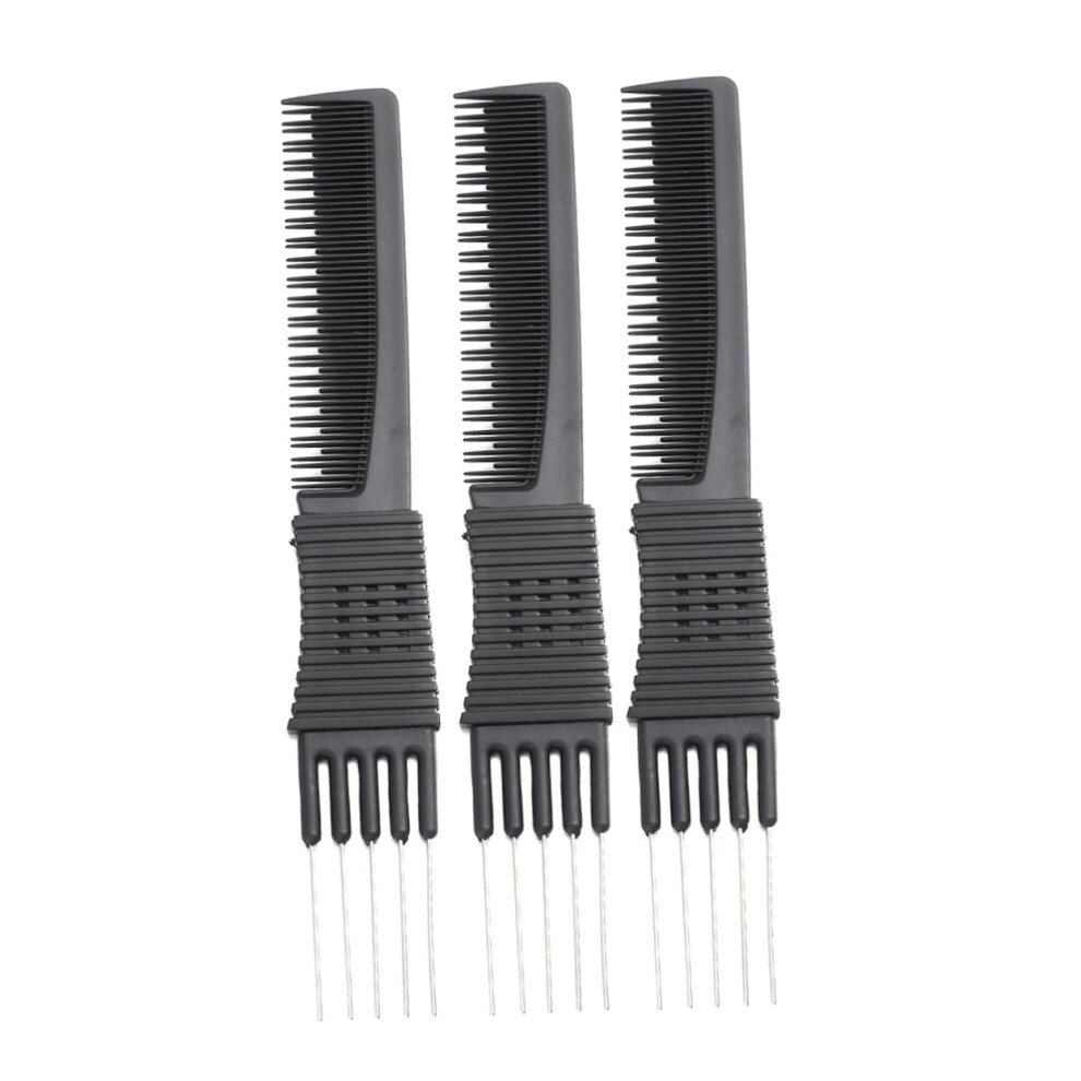 Hair Cutting Comb Set 3pcs Anti Static Carbon Fiber Tail Combs for Salon and Home Hair Styling