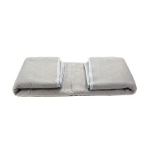 Electric Blanket Single Size 150x70cm with Waterproof Design and Overheating Protection Grey 110V