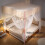 Mosquito Net Bed Canopy with Metal Frame, Full Coverage Four Corner Design for Double Bed 200x220cm 2