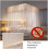 Mosquito Net Bed Canopy with Metal Frame, Full Coverage Four Corner Design for Double Bed 200x220cm 3