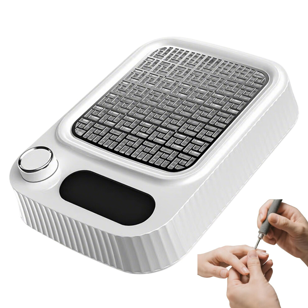 Professional Nail Dust Collector With Adjustable Suction, Reusable Filter, Quiet Manicure Pedicure Tool 9113335575592
