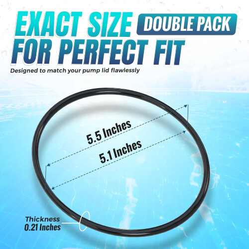 2Pack 354533 Pool Pump O Ring Replacement Fits StaRite Dynamo O231 Lid Seal Stops Leaks 2