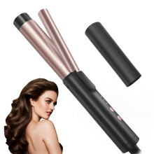Mini Curling Iron for Short Hair, Ceramic Barrel Hair Curler with Adjustable Temperature and Fast Heat Up