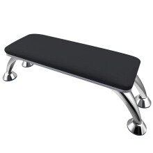 Manicure Hand Rest with Large Comfort Cushion and NonSlip Base, Fits Nail Lamps, Black