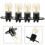 4Pcs Microwave Bulb Replacement Black LED Light Bulb Material 3