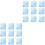 100Pcs Blue Microfiber Lenses Cleaning Cloth Portable and Durable Wipe 3