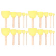 40Stk -Malpinsel Set Gelb Holzgriff Für Kinder DIY