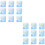 100Pcs Blue Microfiber Lenses Cleaning Cloth Portable and Durable Wipe 6