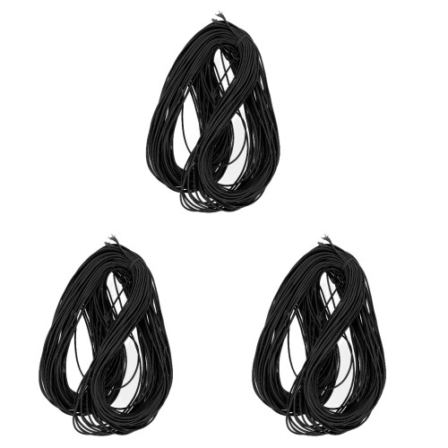 3Rolls Black Elastic Thread Rope for DIY Bead Wire Jewelry Craft 1