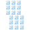 100Pcs Blue Microfiber Lenses Cleaning Cloth Portable and Durable Wipe 7