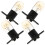 4Pcs Microwave Bulb Replacement Black LED Light Bulb Material 7