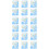 100Pcs Blue Microfiber Lenses Cleaning Cloth Portable and Durable Wipe 5