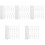 5Sets Plastic White Window Blind Tilt Wand Vertical Blind Pull Rod 5