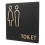 2Stk Schwarzes Badezimmer Schild , Herren Und Damen Wc 1