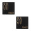 2Stk Schwarzes Badezimmer Schild , Herren Und Damen Wc 6
