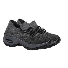3Paare Frauen Sneakers Grau Luftiges Mesh Für Sport