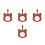 4Pièces Tags Voyage Chat Clair 8