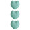 3Pcs Green Ceramic Serving Plates Unique Leaf Design Food Storage Tray 9