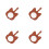4Pièces Tags Voyage Chat Clair 4