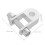 1Paar Aluminium Stoßdämpfer Extender Höhenadapter Für Silber 3