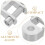 1Paar Aluminium Stoßdämpfer Extender Höhenadapter Für Silber 9