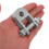1Paar Aluminium Stoßdämpfer Extender Höhenadapter Für Silber 4