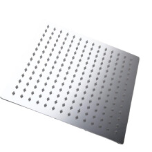 Handheld Square Rainfall Shower Head with Chrome Finish, FullBody Coverage, Wall Mounted
