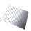 Handheld Square Rainfall Shower Head with Chrome Finish, FullBody Coverage, Wall Mounted 1