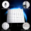 Handheld Square Rainfall Shower Head with Chrome Finish, FullBody Coverage, Wall Mounted 2