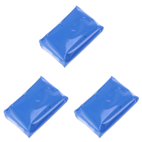 3Stk Blaue Auto Clay Bar Schlamm- & Schmutzentferner Einfach Anwendbar 1