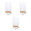 3Sets Acrylic Note Board White Luminous Message Board for Home 10