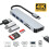 3 Multi-Port USB Hub Grau Mit Pd Schnellladung Für 1