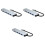 3 Multi-Port USB Hub Grau Mit Pd Schnellladung Für 4