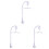 3Stk Baby Mobile ABS Kunststoff Mit Drehsystem 2