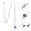 2Stk Halskette Urne Offenes Design Mehrfarbig 11